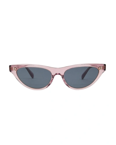 Shop Oliver Peoples Zasia Cat Eye Sunglasses In Pink
