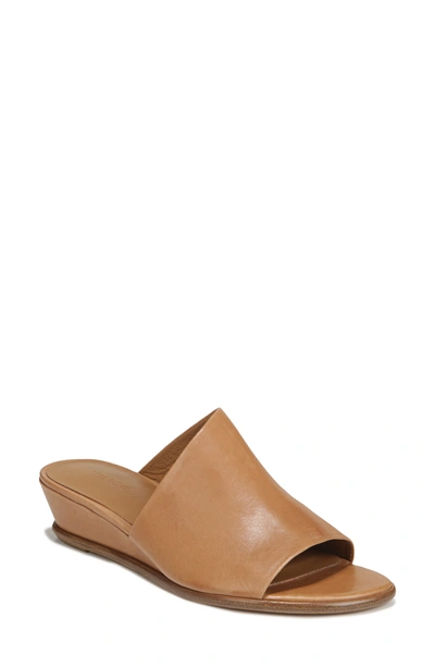Shop Vince Duvall Asymmetrical Wedge Sandal In Almond