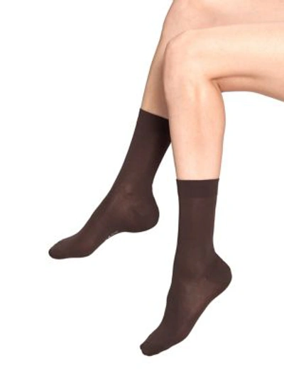 Shop Falke Ankle Socks In Brown