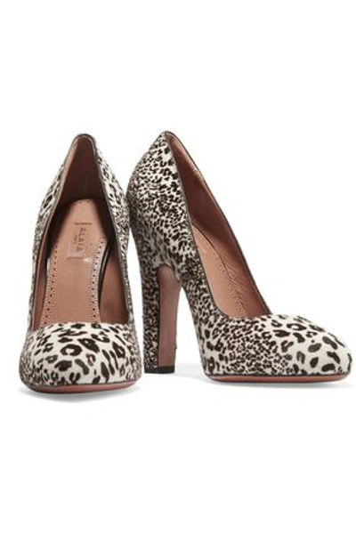 Shop Alaïa Leopard-print Calf Hair Pumps In Animal Print