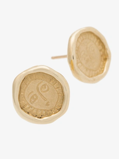 Shop Holly Ryan Gold-plated Picasso Face Stud Earrings