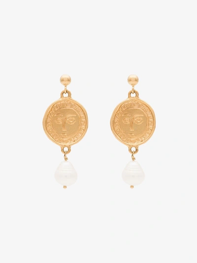 Shop Holly Ryan Gold-plated Picasso Face Earrings