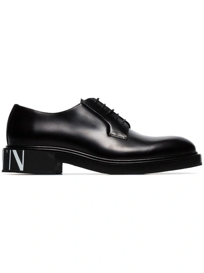 Shop Valentino Vltn Derby Shoes In Ni Black/white