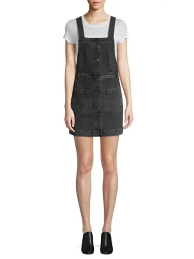 Shop 3x1 Rose Overall Denim Dress In Kuro Stone