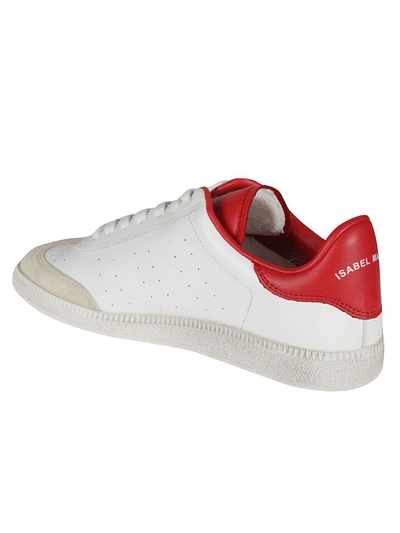 Shop Isabel Marant Perforated Detail Sneakers In Red