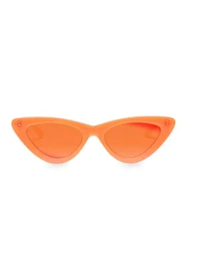 Shop Le Specs The Last Lolita 51mm Cat Eye Sunglasses In Neon Orange