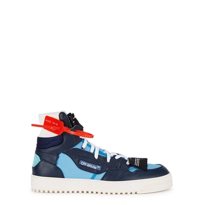 Shop Off-white "off-court" 3.0 Blue Leather Hi-top Trainers