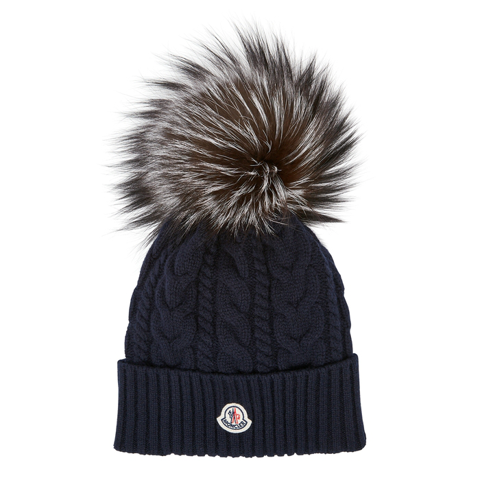 moncler beanie navy
