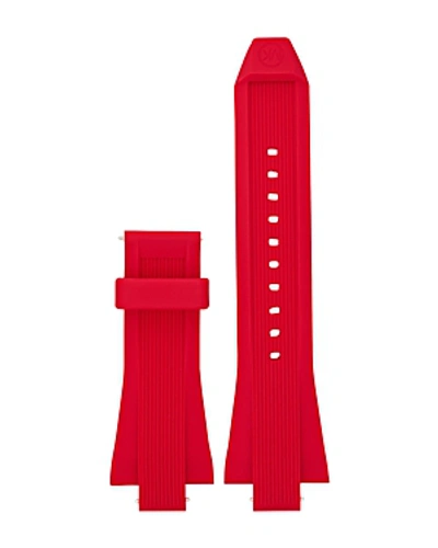Shop Michael Kors Dylan Silicone Watch Strap, 20mm In Red