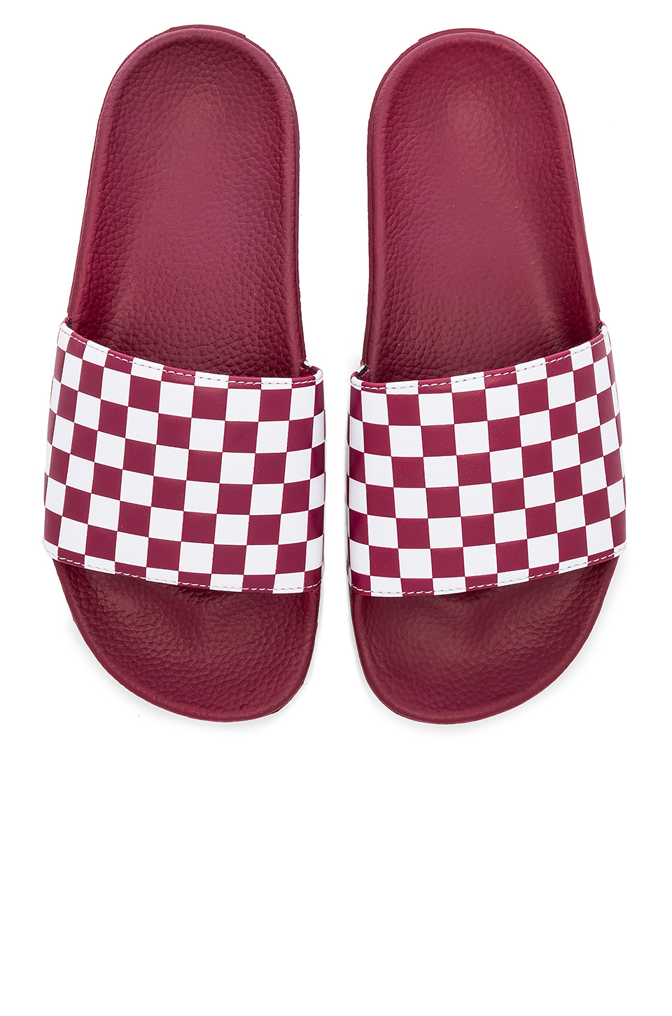 purple vans slides