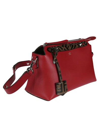 Shop Fendi By The Way Medium Tote In Red/brown