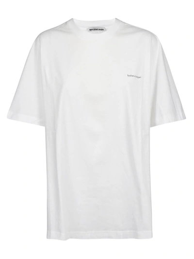 Shop Balenciaga Logo T-shirt In Basic