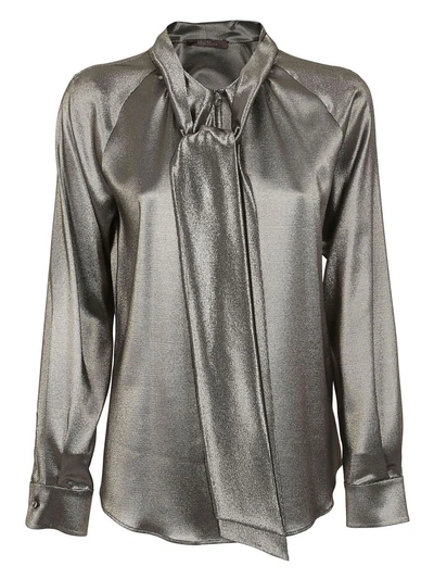 Shop Max Mara Elegante Classy Blouse In Nero/oro