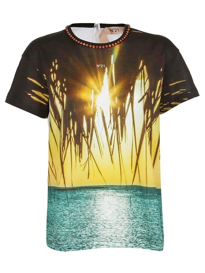 Shop N°21 Short Sleeve T-shirt In Multicolor