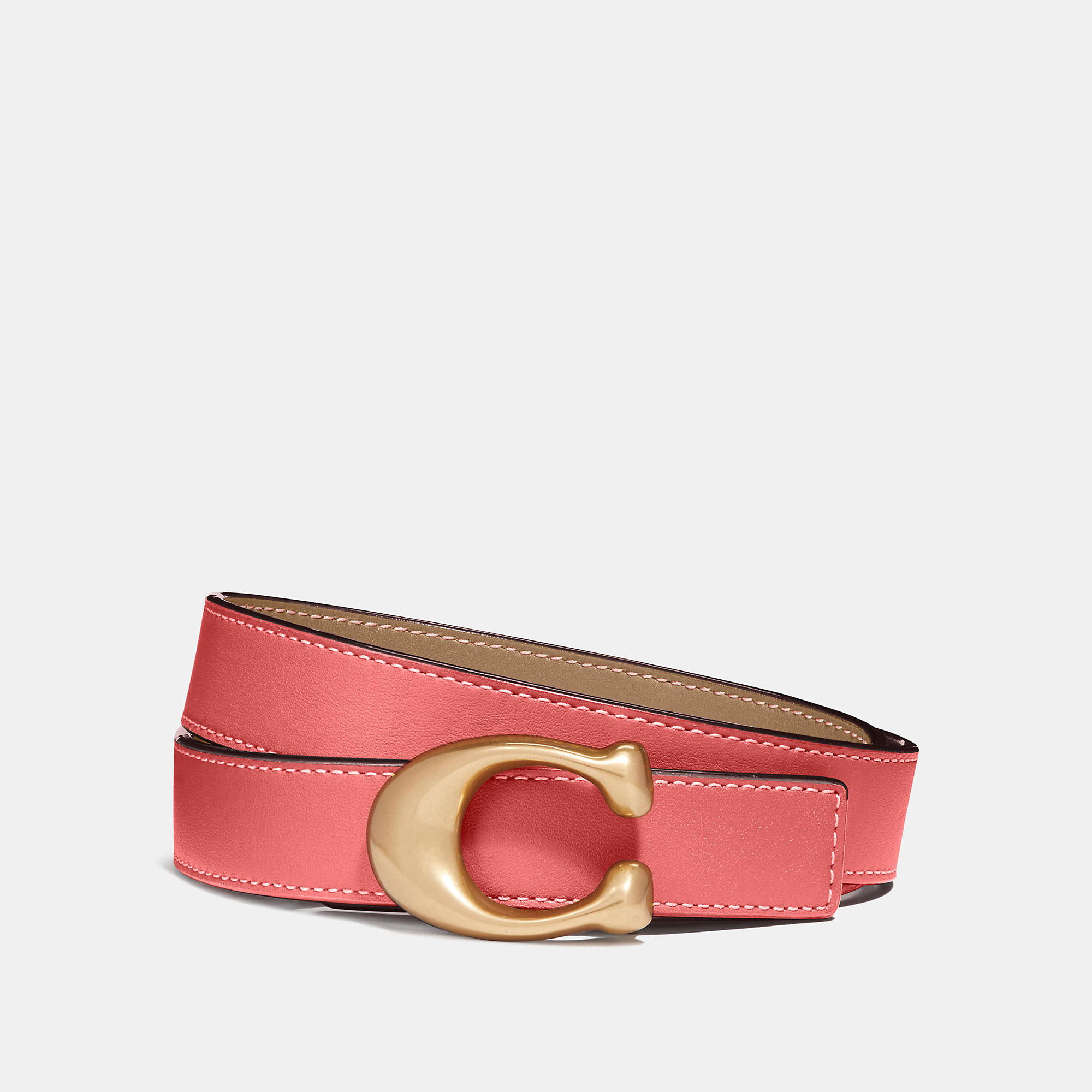 pink coach belt