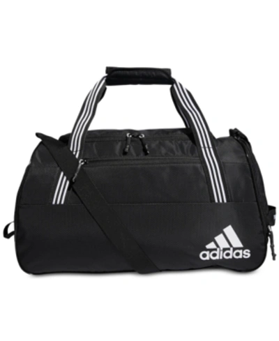 Shop Adidas Originals Adidas Squad 4 Duffel Bag In Black/white