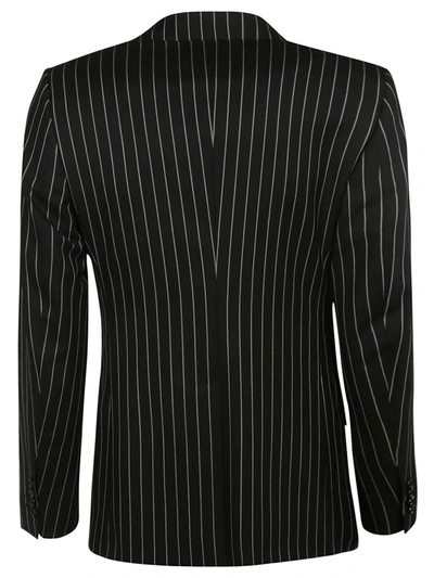 Shop Dolce & Gabbana Pinstripe Suit In Black