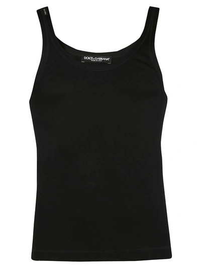 Shop Dolce & Gabbana Classic Tank Top In Black