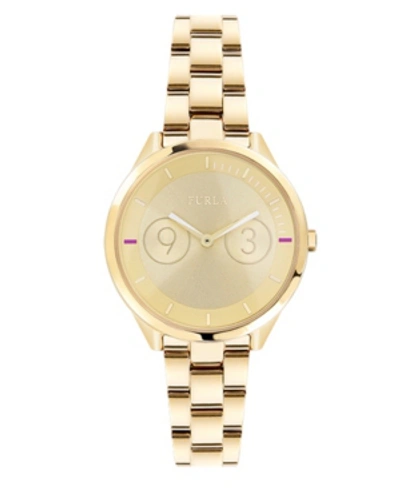 Shop Furla Women's Metropolis Gold Dial Stainless Steel Watch