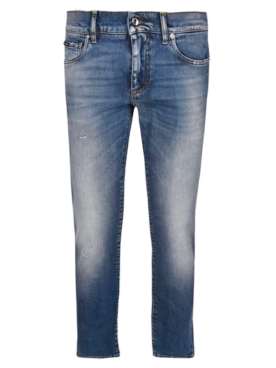 Shop Dolce & Gabbana Skinny-fit Jeans In Blu Lavato