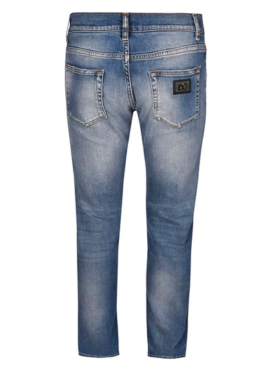 Shop Dolce & Gabbana Skinny-fit Jeans In Blu Lavato