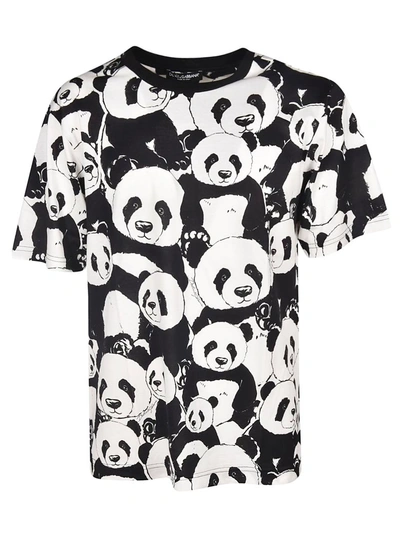 Dolce & Gabbana Panda Print T-shirt In Multi | ModeSens