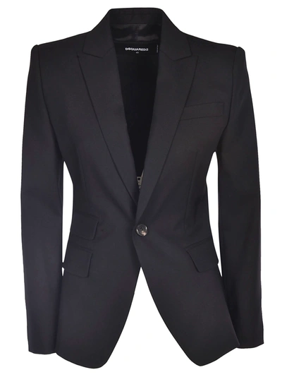 Shop Dsquared2 Classic Fitted Blazer In Black