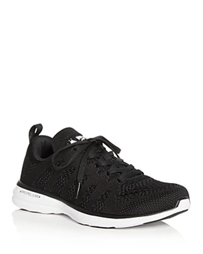 Shop Apl Athletic Propulsion Labs Athletic Propulsion Labs Women's Techloom Pro Low-top Sneakers In Black/white