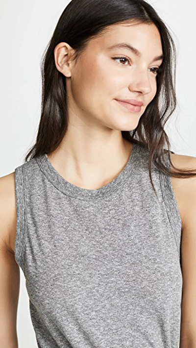Shop Current Elliott The Muscle Tank In Heather Grey