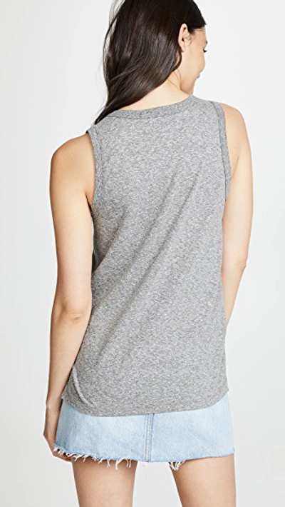 Shop Current Elliott The Muscle Tank In Heather Grey