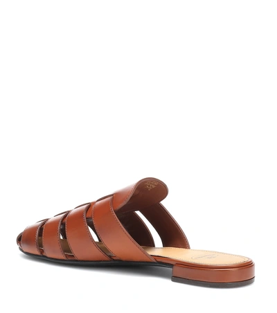 Shop Church's Becky Leather Slippers In Brown