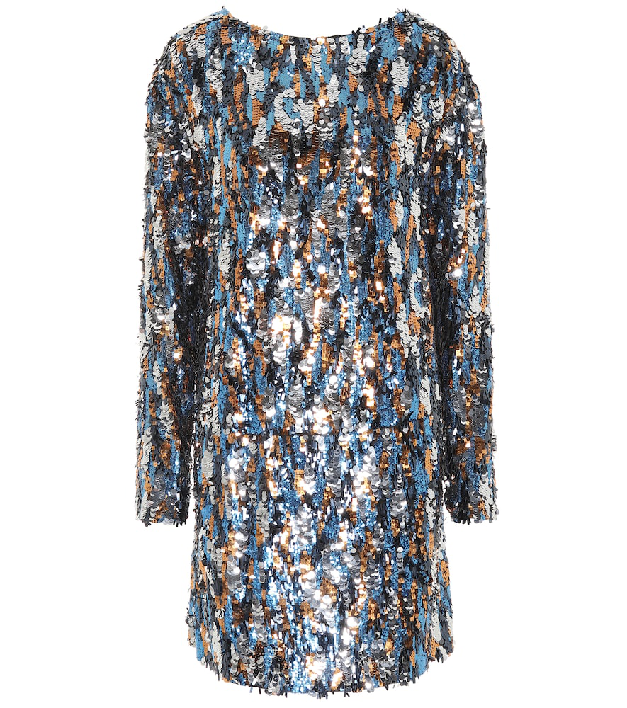 multicoloured sequin dress