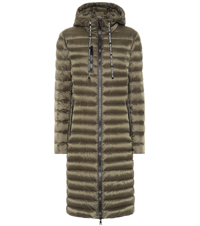 Shop Moncler Suvette Quilted Down Coat In Green