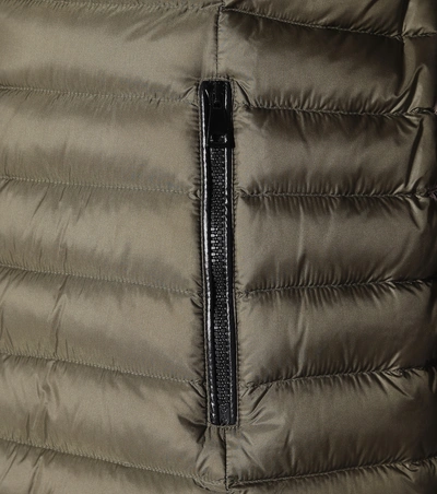 Shop Moncler Suvette Quilted Down Coat In Green