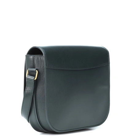 Shop Saint Laurent Medium Betty Leather Shoulder Bag In Blue