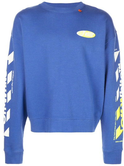 Shop Off-white Diagonals Sweatshirt - Blue