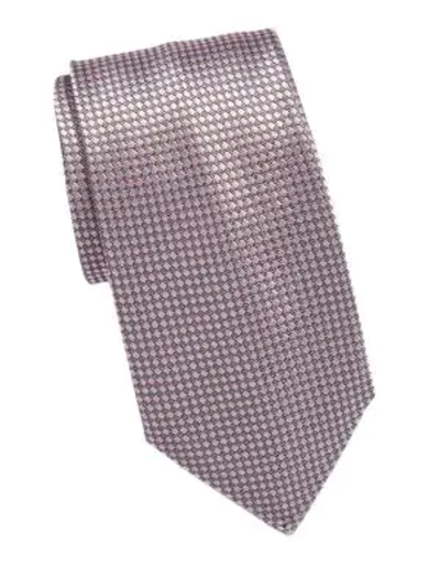 Shop Brioni Silk Printed Tie In Pink