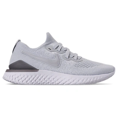 Shop Nike Women's Epic React Flyknit 2 Running Shoes In White Size 8.5