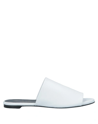 Shop Robert Clergerie Woman Sandals White Size 5.5 Lambskin