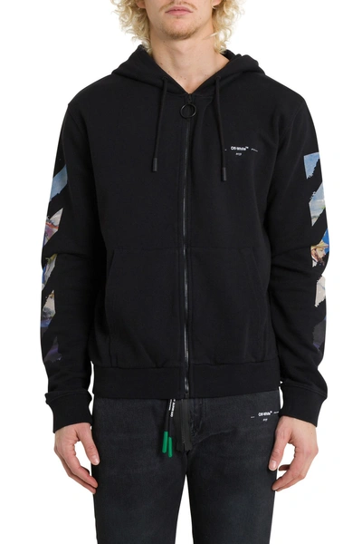 Shop Off-white Diag Colored Arrow Hoodie In Nero