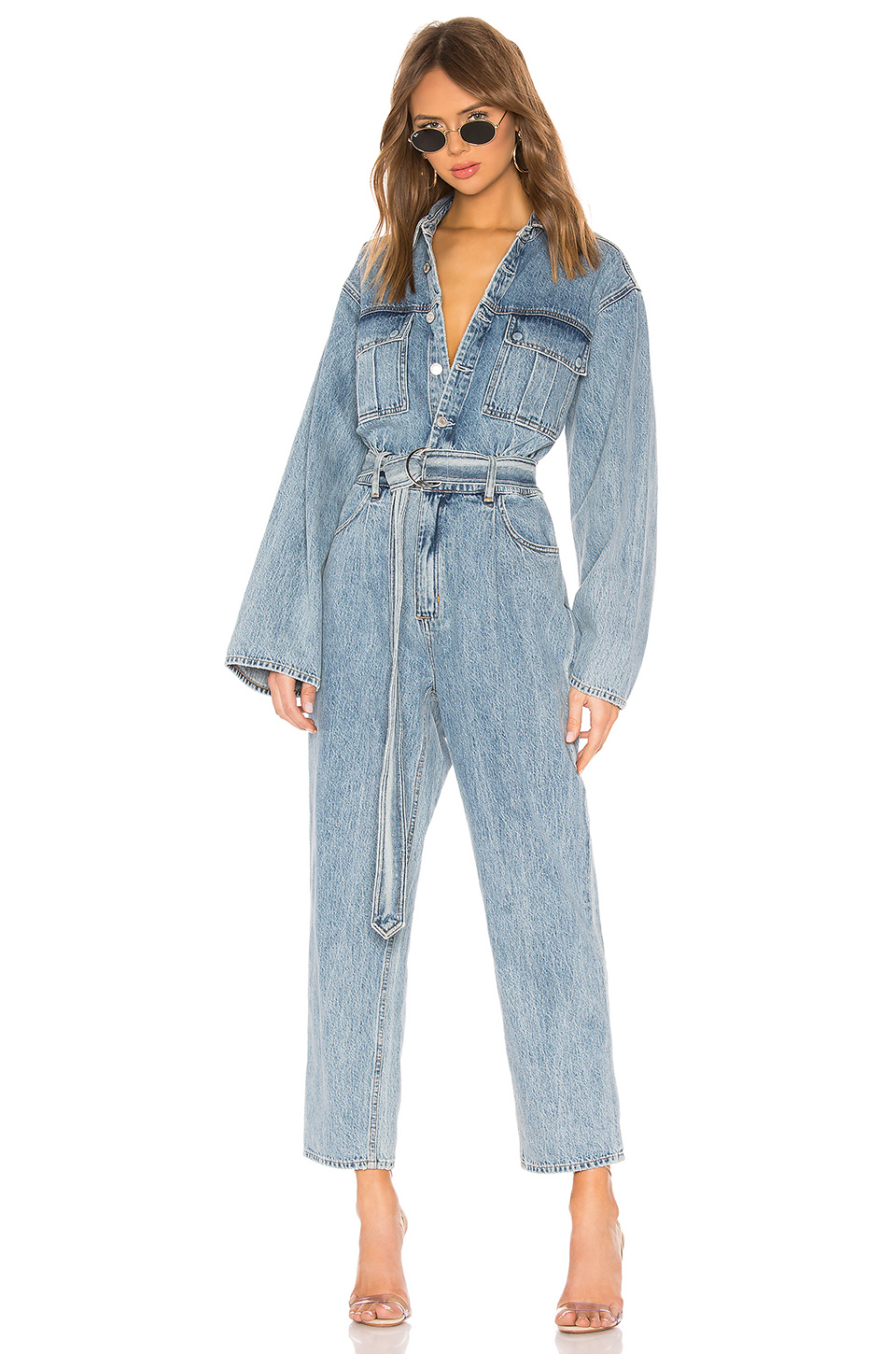 m and s denim jumpsuit