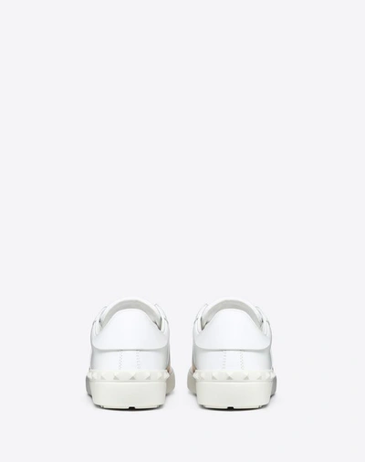 Shop Valentino Rainbow Color Open Sneaker In White