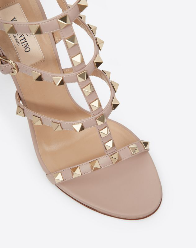 valentino rockstud ankle strap sandals