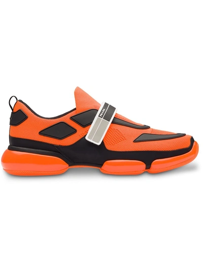 Shop Prada Cloudbust Sneakers In Orange