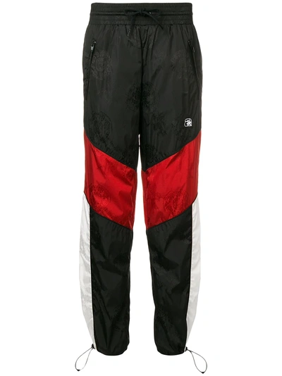 Shop Alexander Wang Tapered Track Trousers In Black