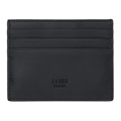 Shop Fendi Black Bag Bugs Card Holder In F0p0n - Ner