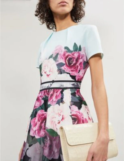 Ted Baker Wilmana Magnificent-print Jersey Skater Dress In Mint | ModeSens