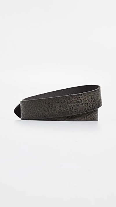 Shop B. Belt Classic Belt With Studs In Charcoal