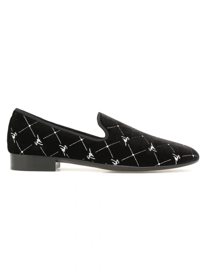 Shop Giuseppe Zanotti Jean-pierre Loafer In Black