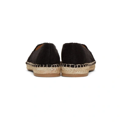 Shop Charlotte Olympia Ssense Exclusive Black Towelling Kitty Espadrilles